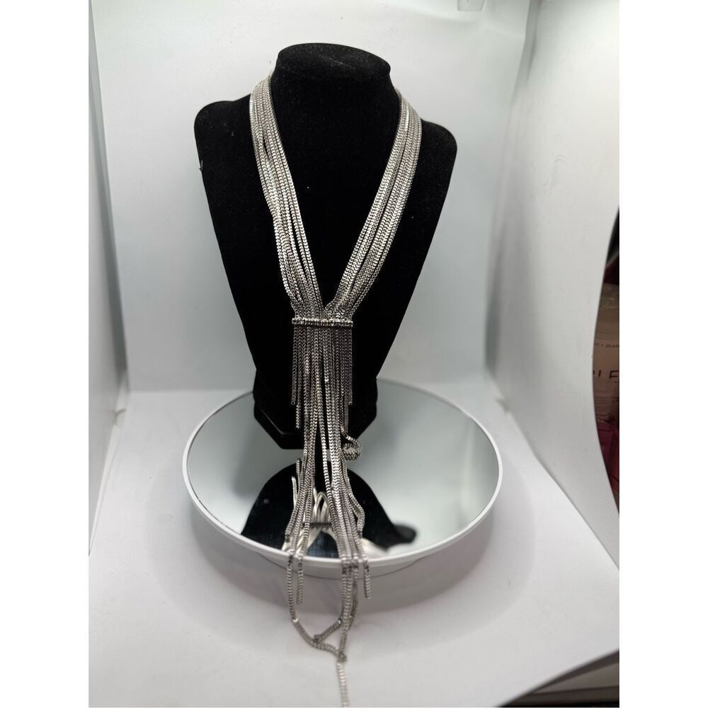Free People Silver Liquid Chain